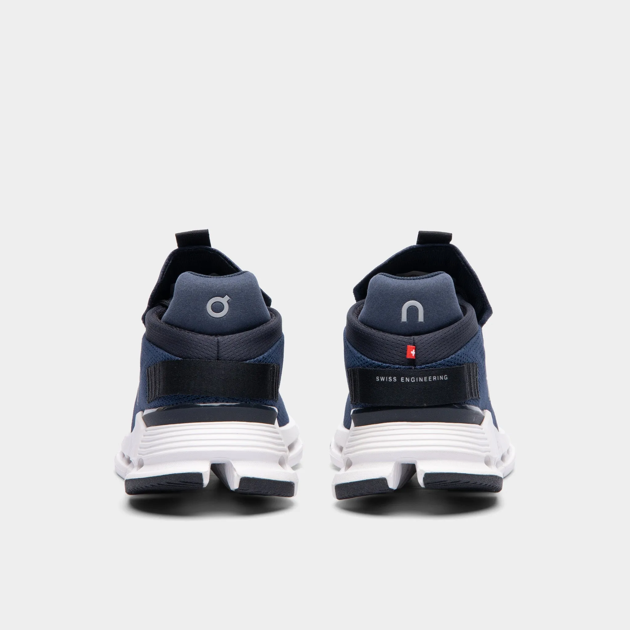 On Women's Cloudnova Navy / White Slip Free