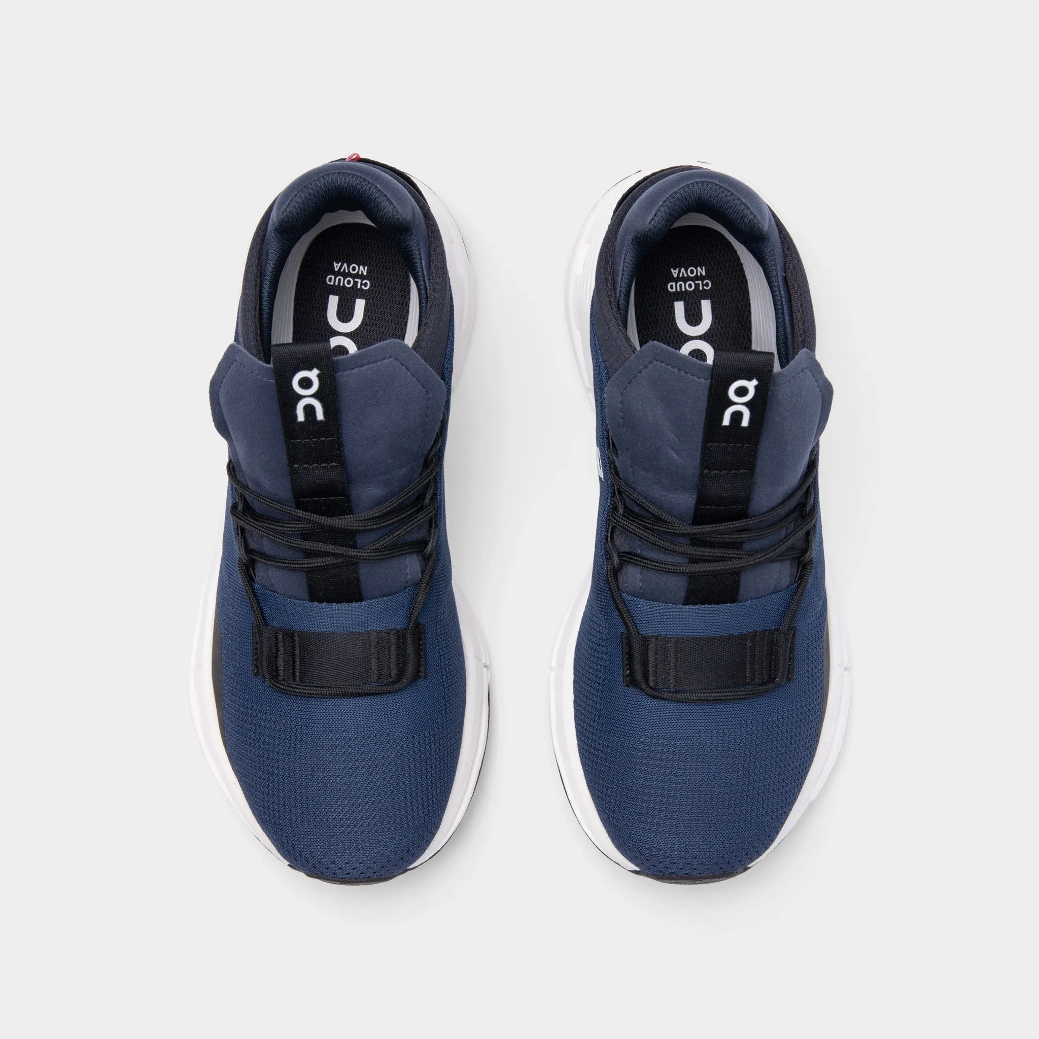 On Women's Cloudnova Navy / White Orthopedic Design