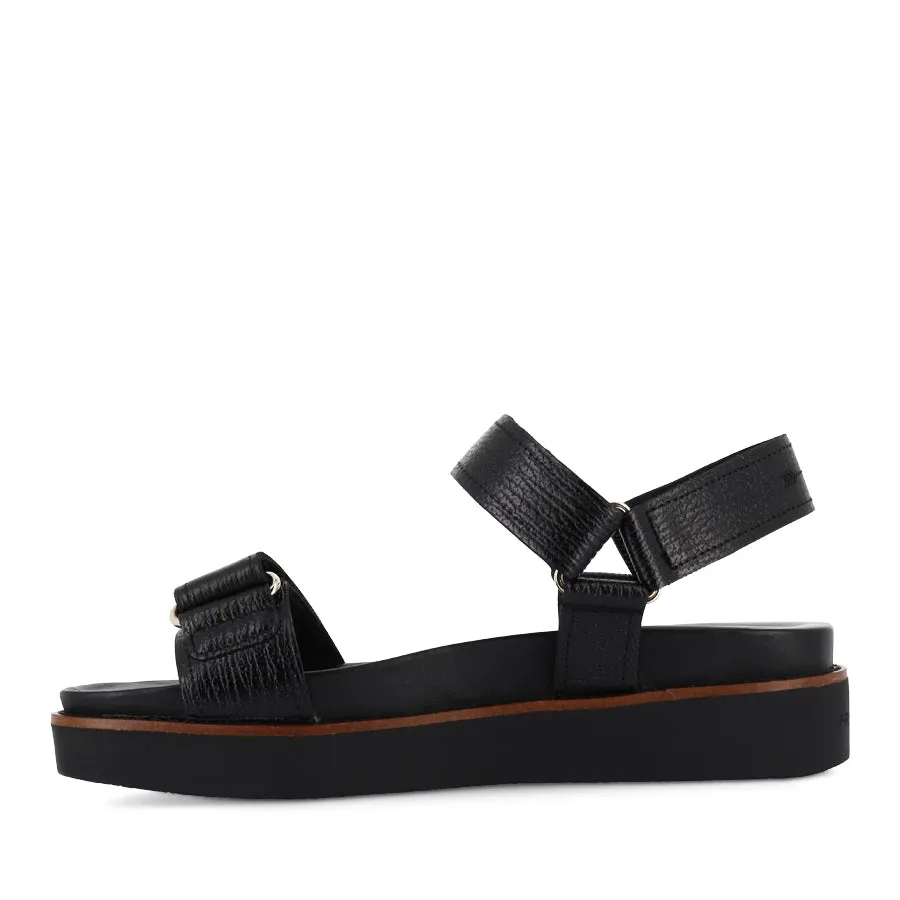 ZANE - BLACK GRAIN LEATHER Comfortable Walk Model Day