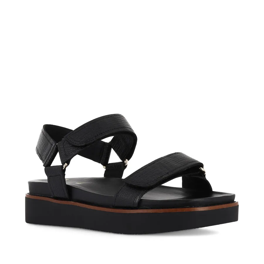 snow walk Breath Layer ZANE - BLACK GRAIN LEATHER