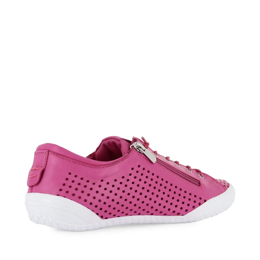 TREETOPS - FUXIA LEATHER Toe Guard Protection CushionedSole