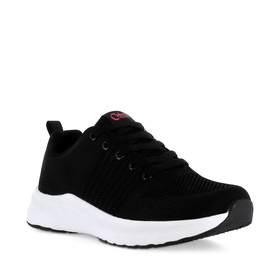 WALKER - BLACK WHITE Square Toe