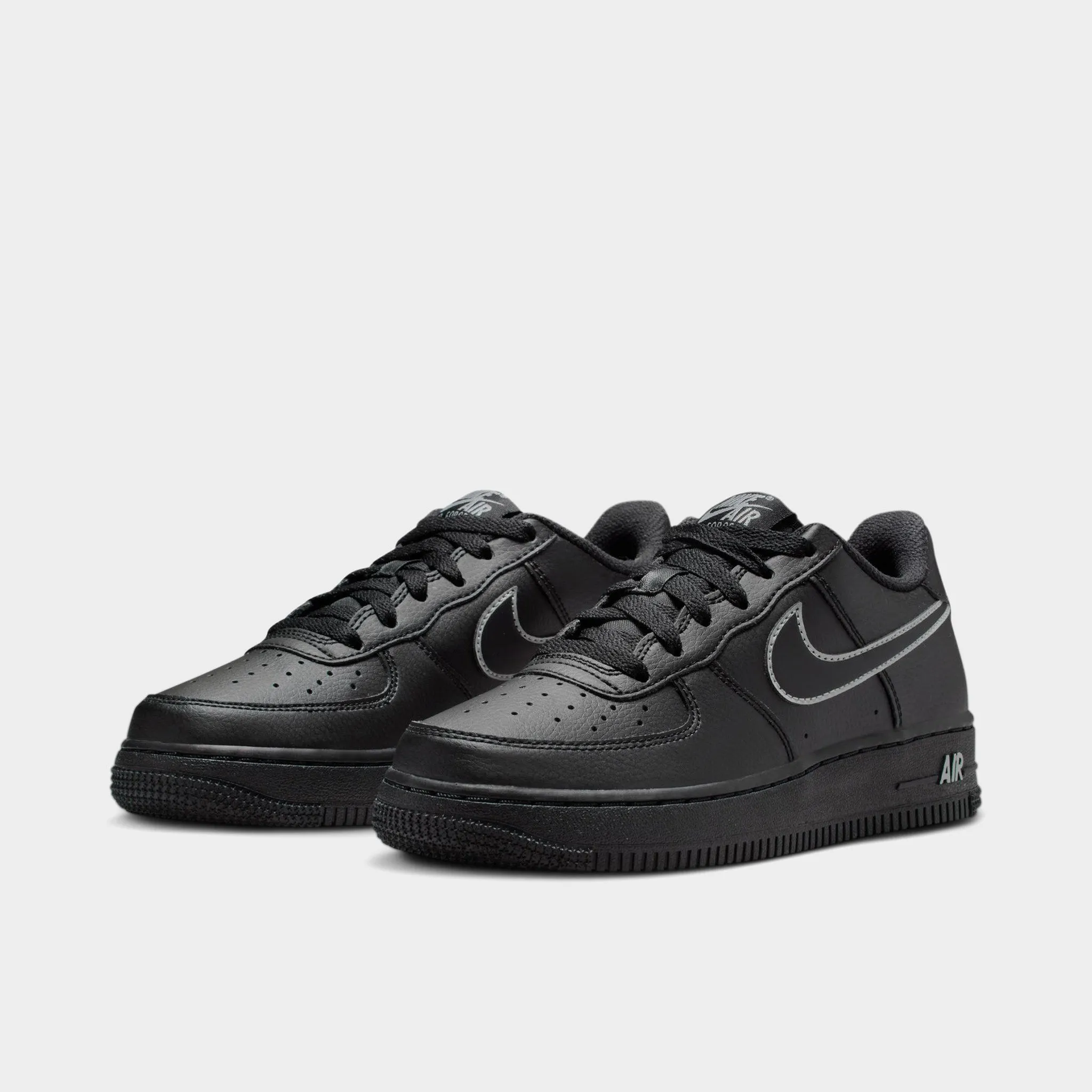 runner high - heeled Nike Air Force 1 GS Black / Light Smoke Grey