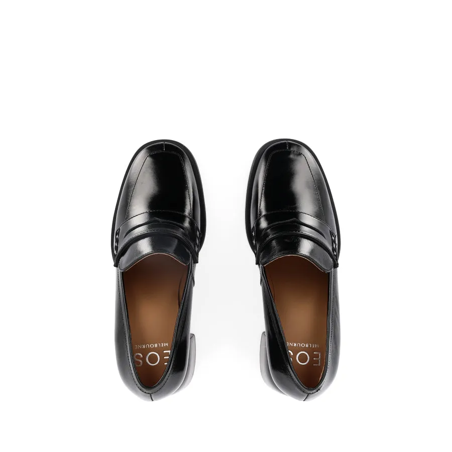 Elegant Shoes Easy Life CHANCE - BLACK LEATHER