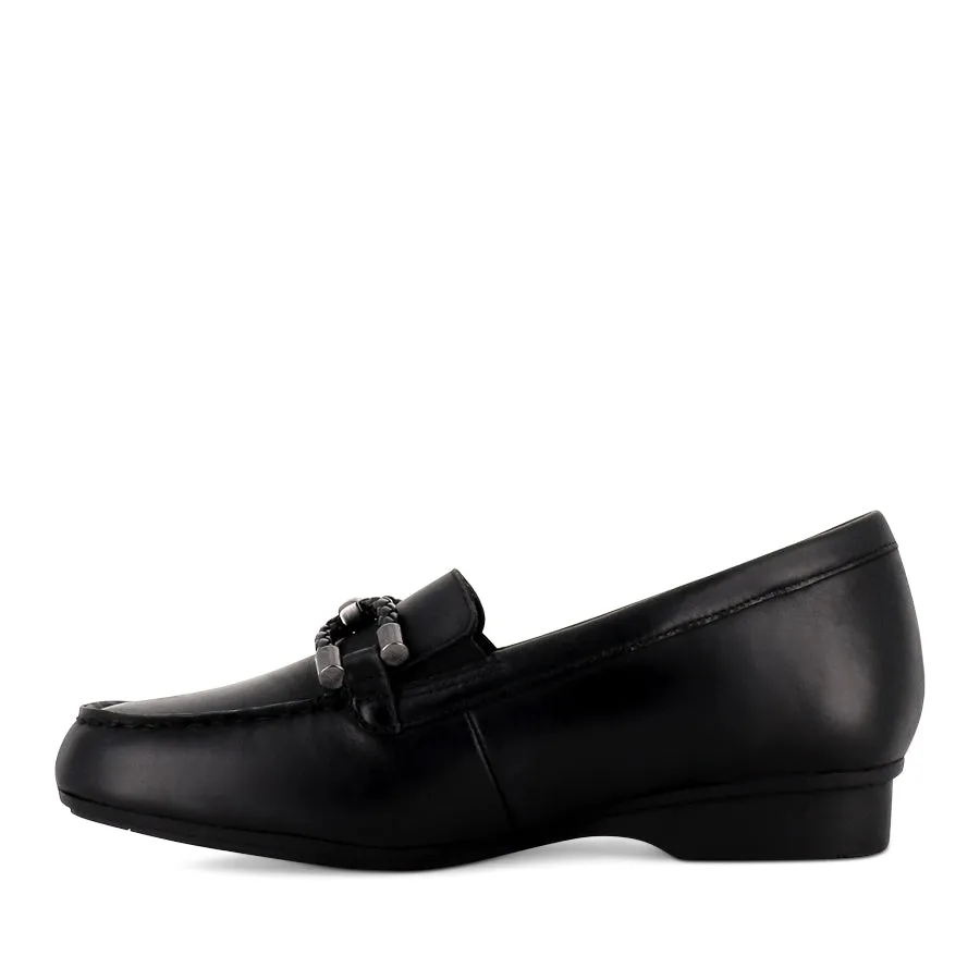 Everyday Style All-season Shoes FLOSSYS XF - BLACK LEATHER