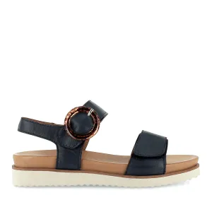 Travel Friendly Fashion Flex TROVE - NAVY/BEIGE LEATHER