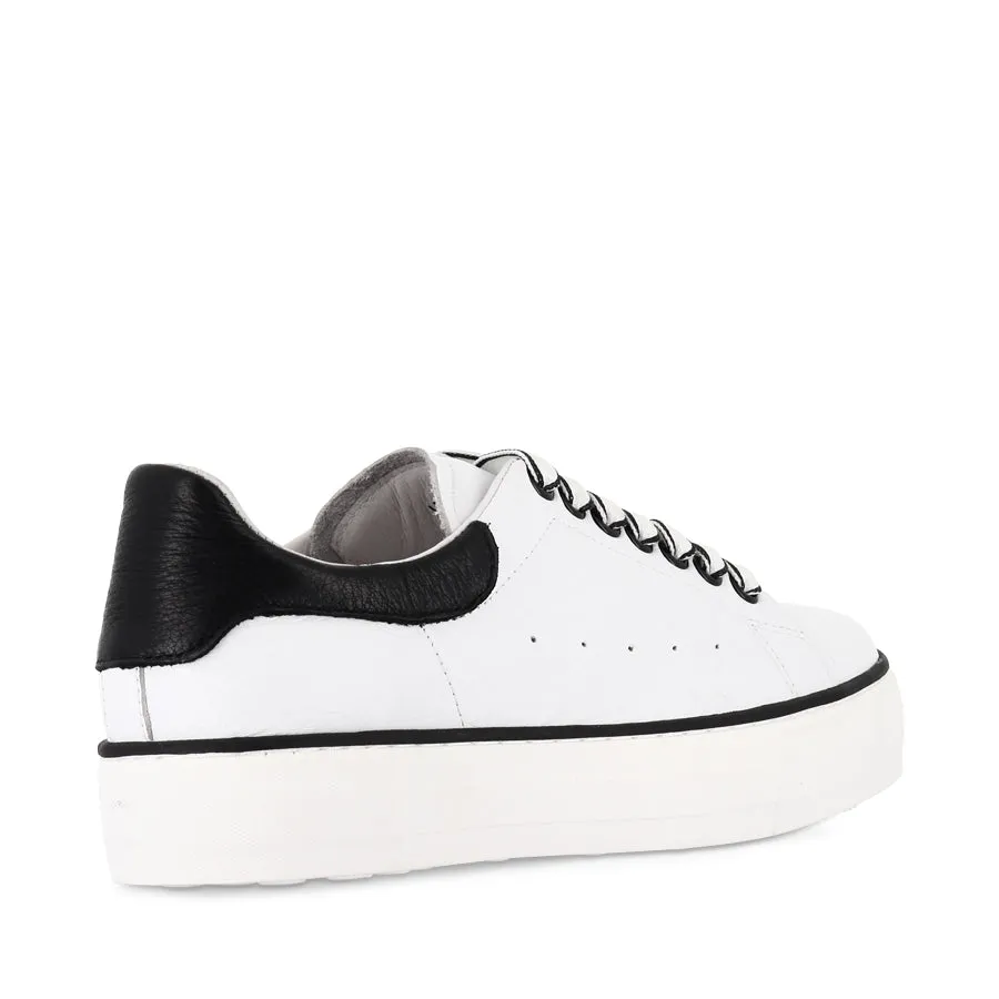 Built For Speed Cushioned ride FALIT - WHITE BLACK LEATHER