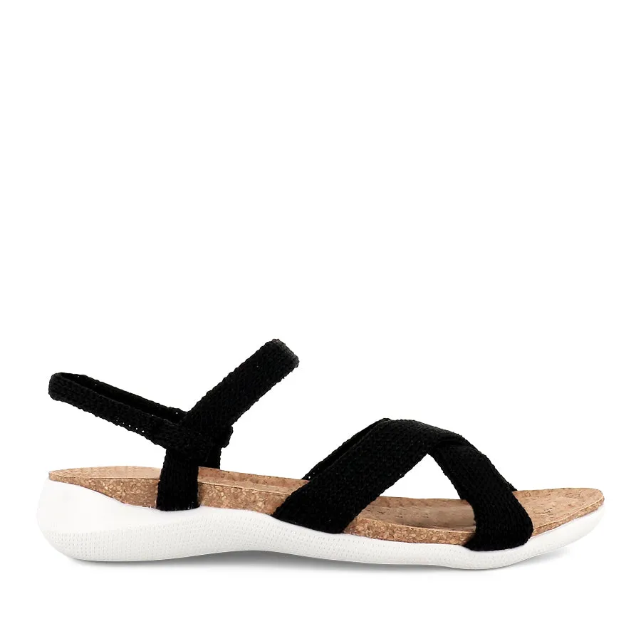 Supportive Travel Shoes. TULUM - BLACK KNIT