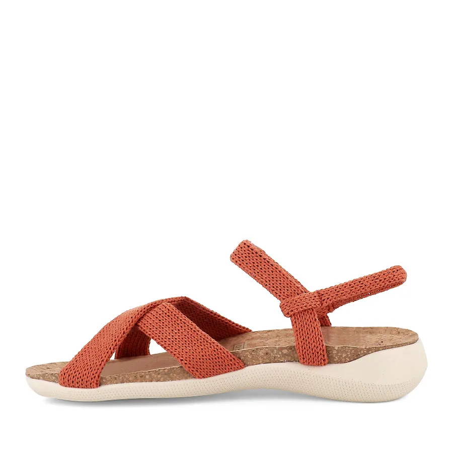 Sunday Best Comfortable Open-toe Shoes TULUM - BRICK KNIT