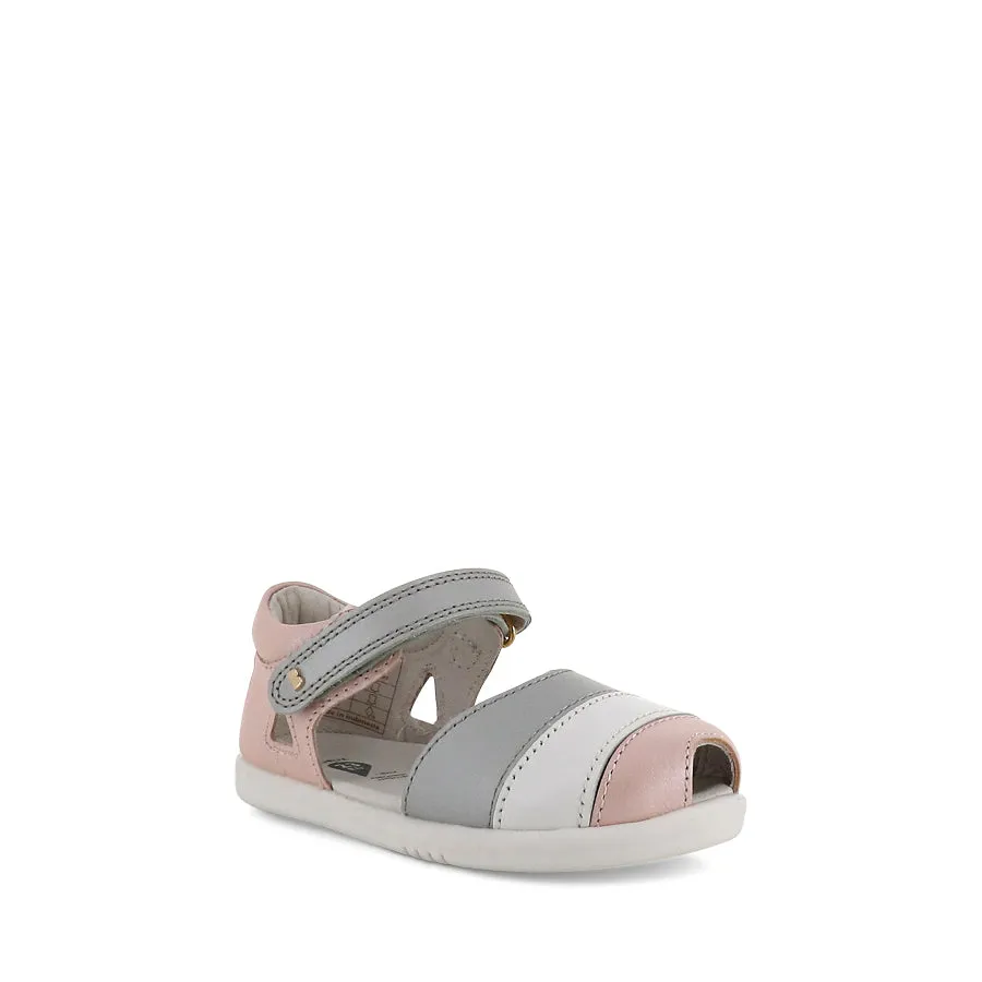 Summer Travel Footwear TWIST I WALK - SEASHELL SHIMMER SILVER LEATHER