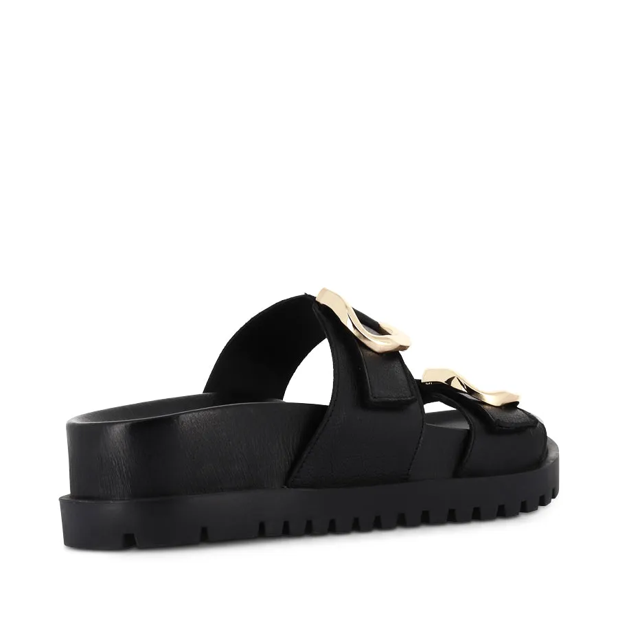 Reinforced Edges ULLANA - BLACK BLACK LEATHER