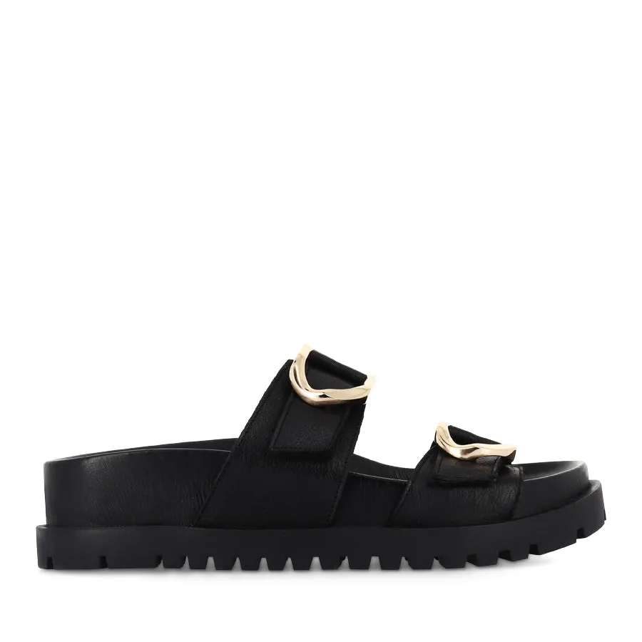ULLANA - BLACK BLACK LEATHER Shock   Absorbing