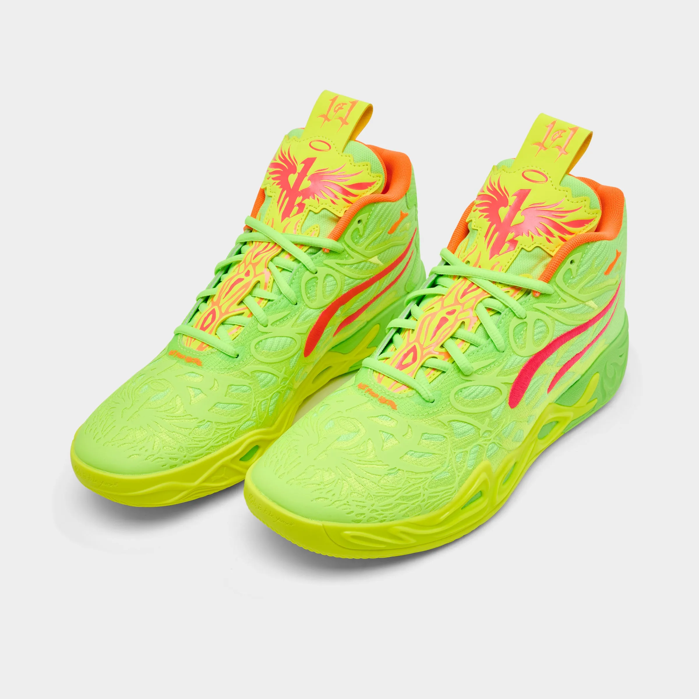 PUMA x LaMelo Ball MB.04 Yellow Alert / Green Glare - Pink Alert Dynamic support Quick Dry Technology
