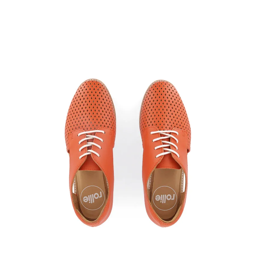 SIDECUT PUNCH - TANGERINE LEATHER Fashionable Look