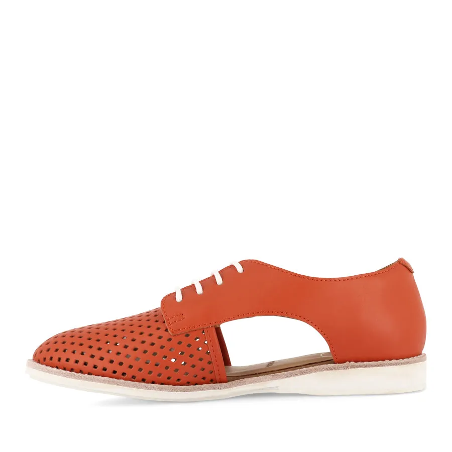 SIDECUT PUNCH - TANGERINE LEATHER Practical Sole