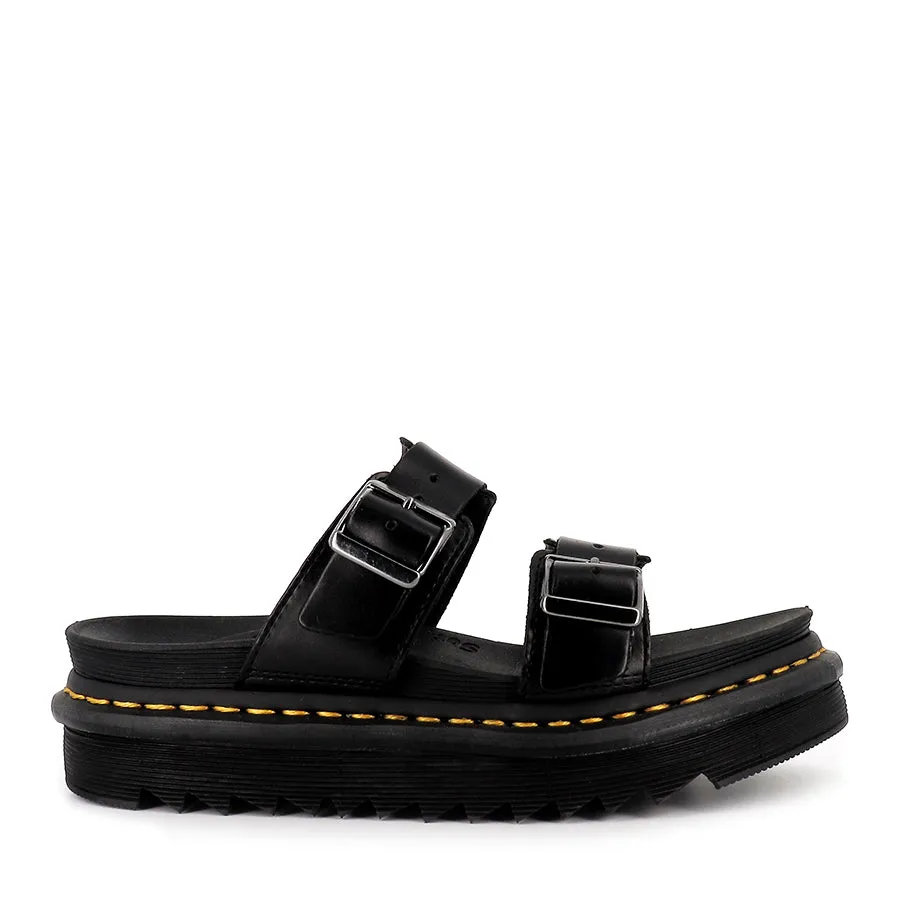 MYLES SLIDE SANDAL - BLACK BRANDO Flexible Fit Shoes