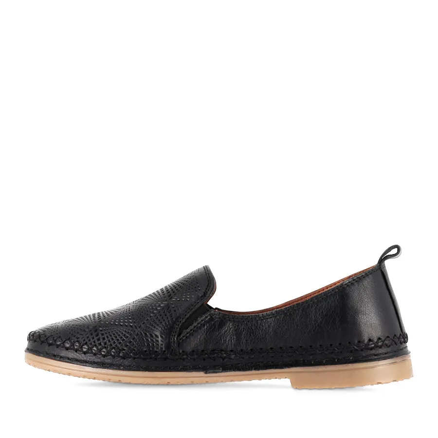 Effortless Fashion SIDDLE - BLACK LEATHER