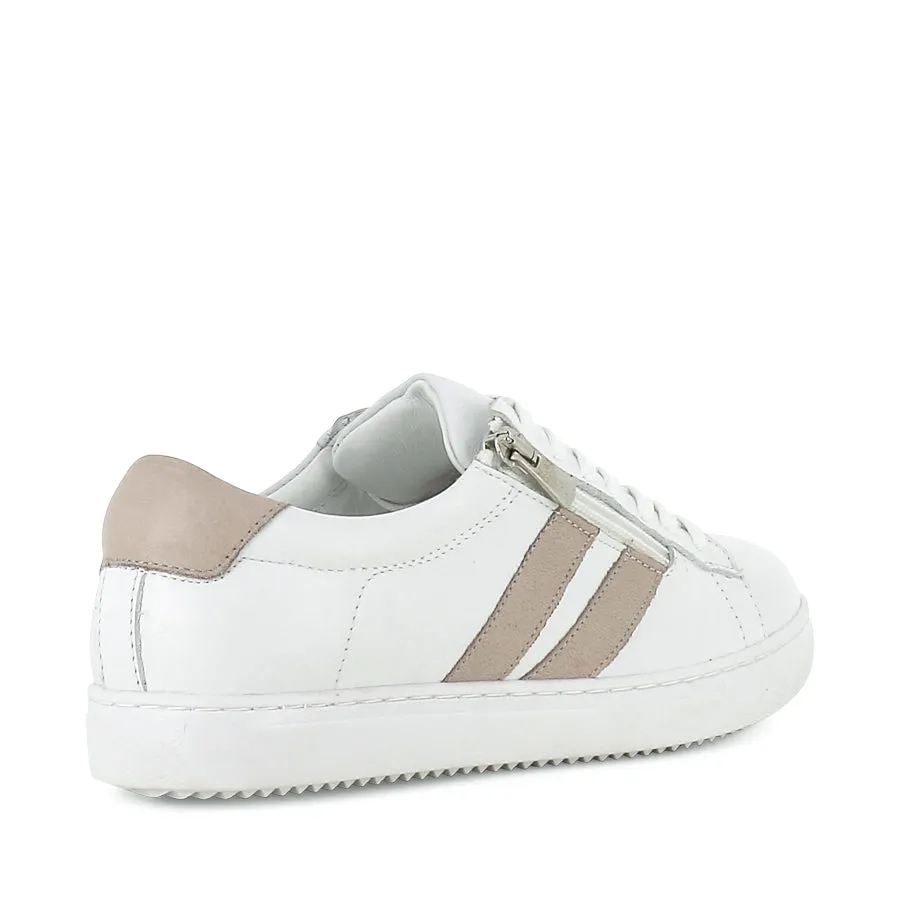 Light Travel Workout Flow ULTIMATE - WHITE/TAUPE LEATHER