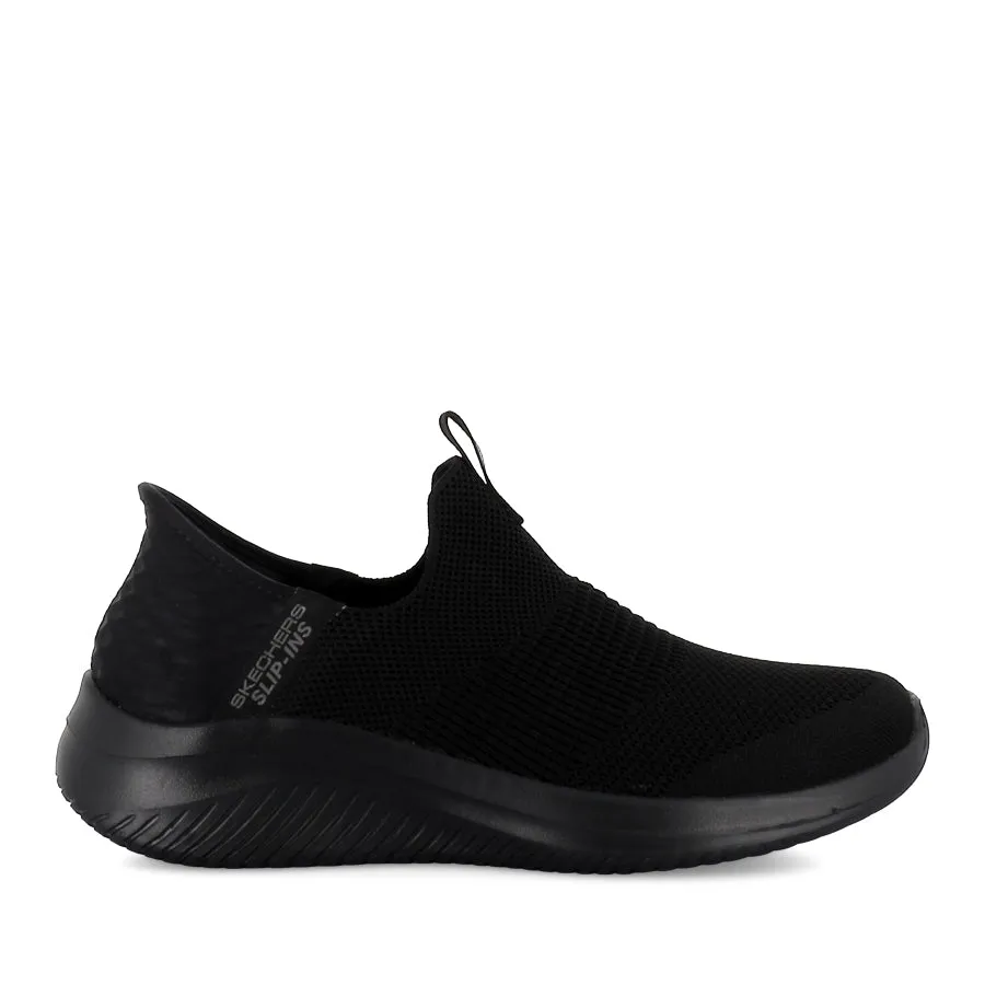 Hyperbolic Cushioning Anti Slip Outsole ULTRA FLEX 3.0 - COZY STREAK (W) - BLACK BLACK