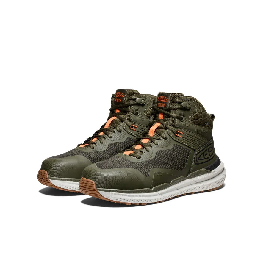 Men's Synchro Waterproof Work Boot (Carbon Toe)  |  Forest Night/Gum quality-built