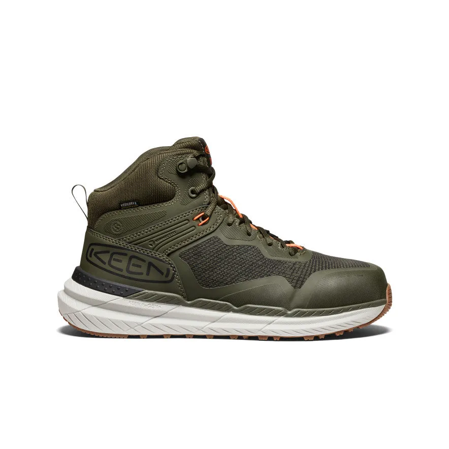 Men's Synchro Waterproof Work Boot (Carbon Toe)  |  Forest Night/Gum Durable Material school students' loafers