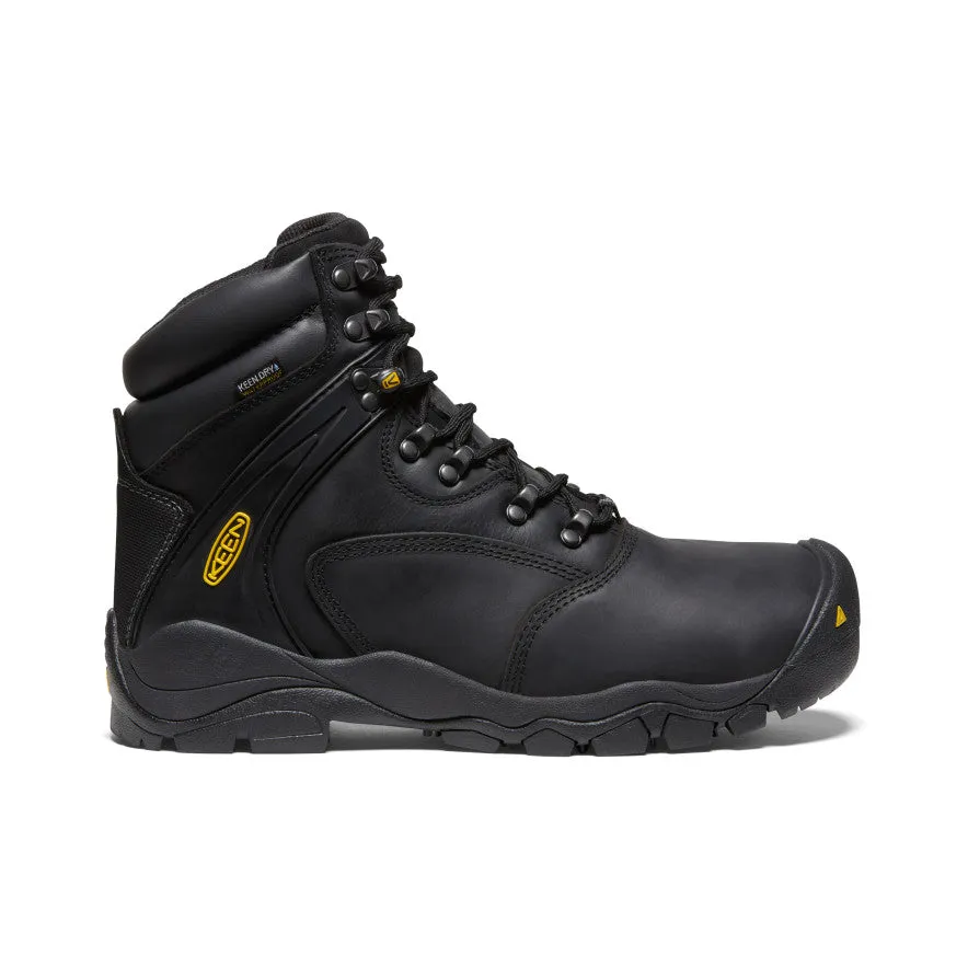 Elite Cushioning Men's Louisville 6" Waterproof Boot (Steel Toe)  |  Black