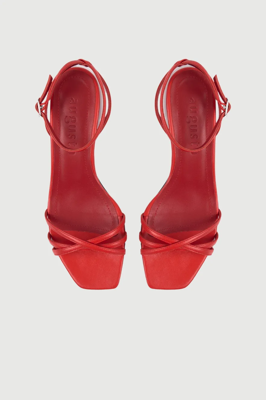 Easy Fit Shoes easy move Uma Sandals in Red Leather