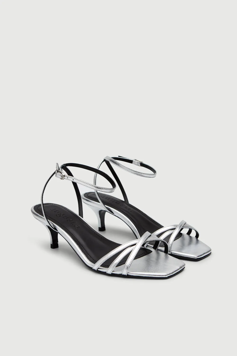 Morning Step Petite Step Uma Sandals in Silver Leather