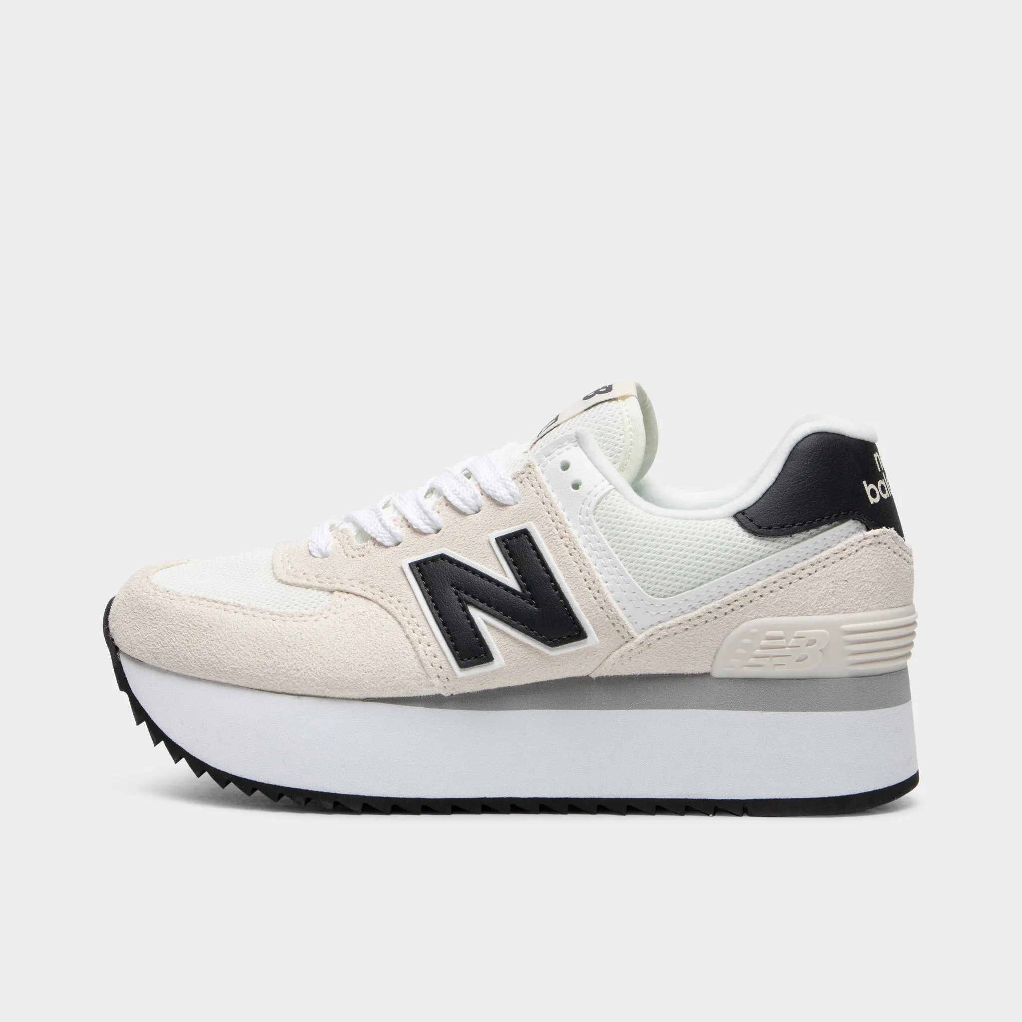 least cushioned tag New Balance Women's 574  Linen / Sea Salt - Phantom