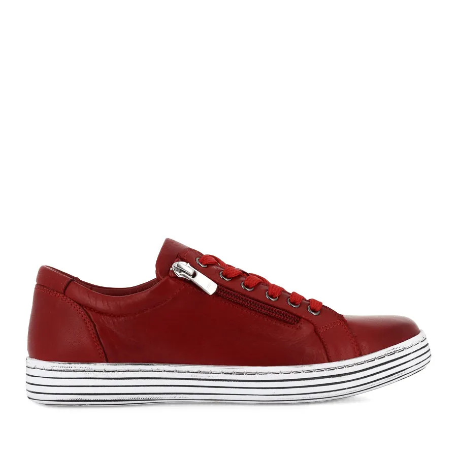 Anatomical shape Thermoregulating Fabric UNITY - RED LEATHER