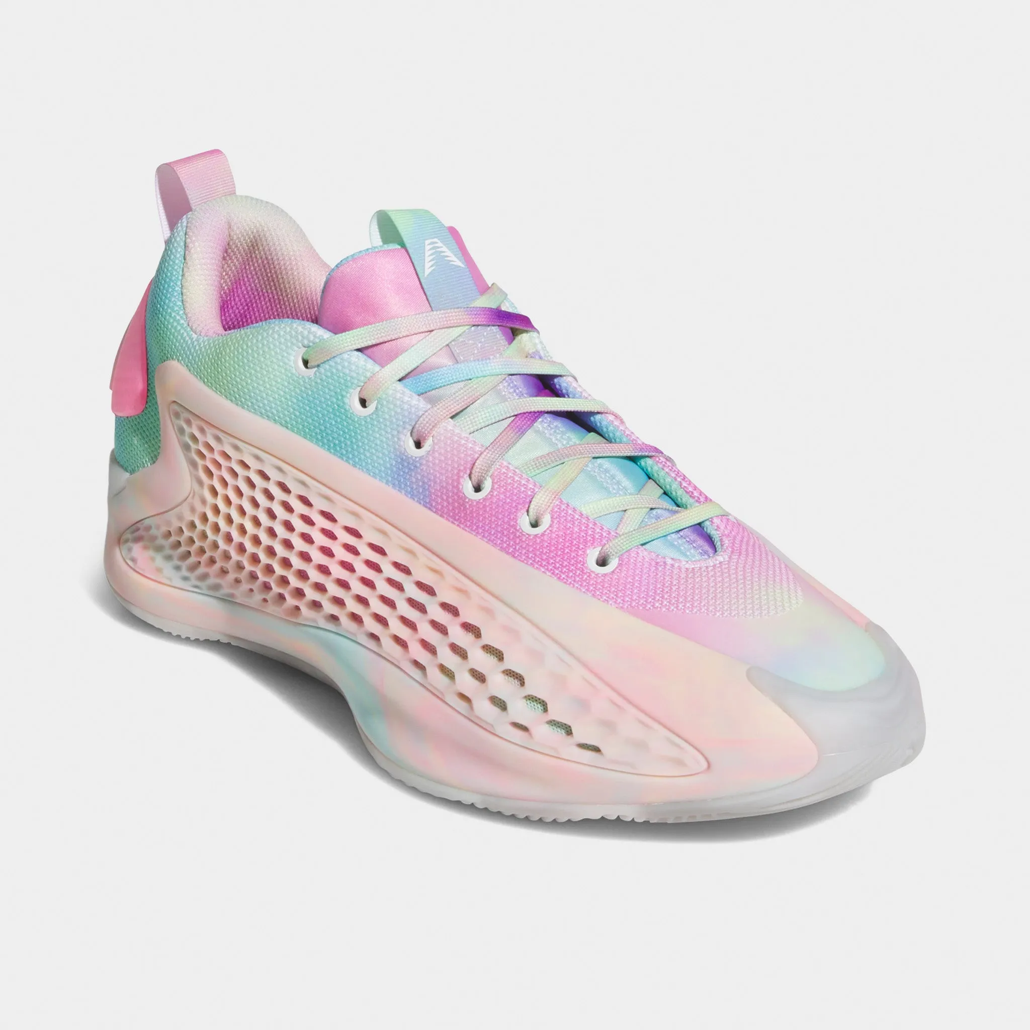 adidas Anthony Edwards 1 Low Cloud White / Acid Orange - Bliss Pink Non-marking sole