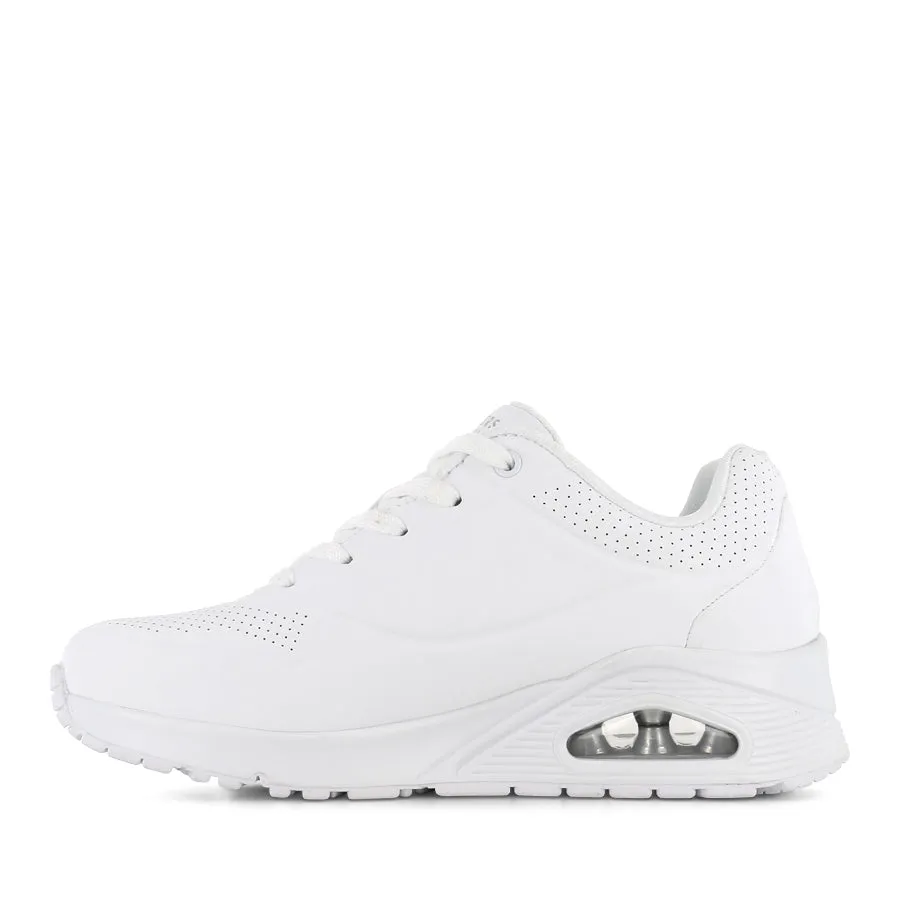 UNO-STAND ON AIR (L) - WHITE/WHITE Ultimate Stability Knit Weave Texture