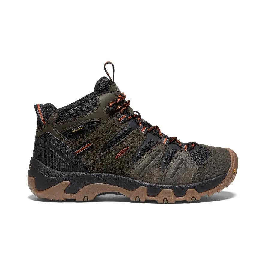 form Men's Headout Waterproof Hiking Boot  |  Black Olive/Fossil Orange
