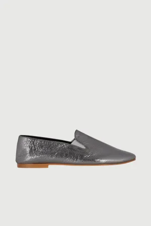 Air Dash Casual Cleo Loafers in Silver Leather