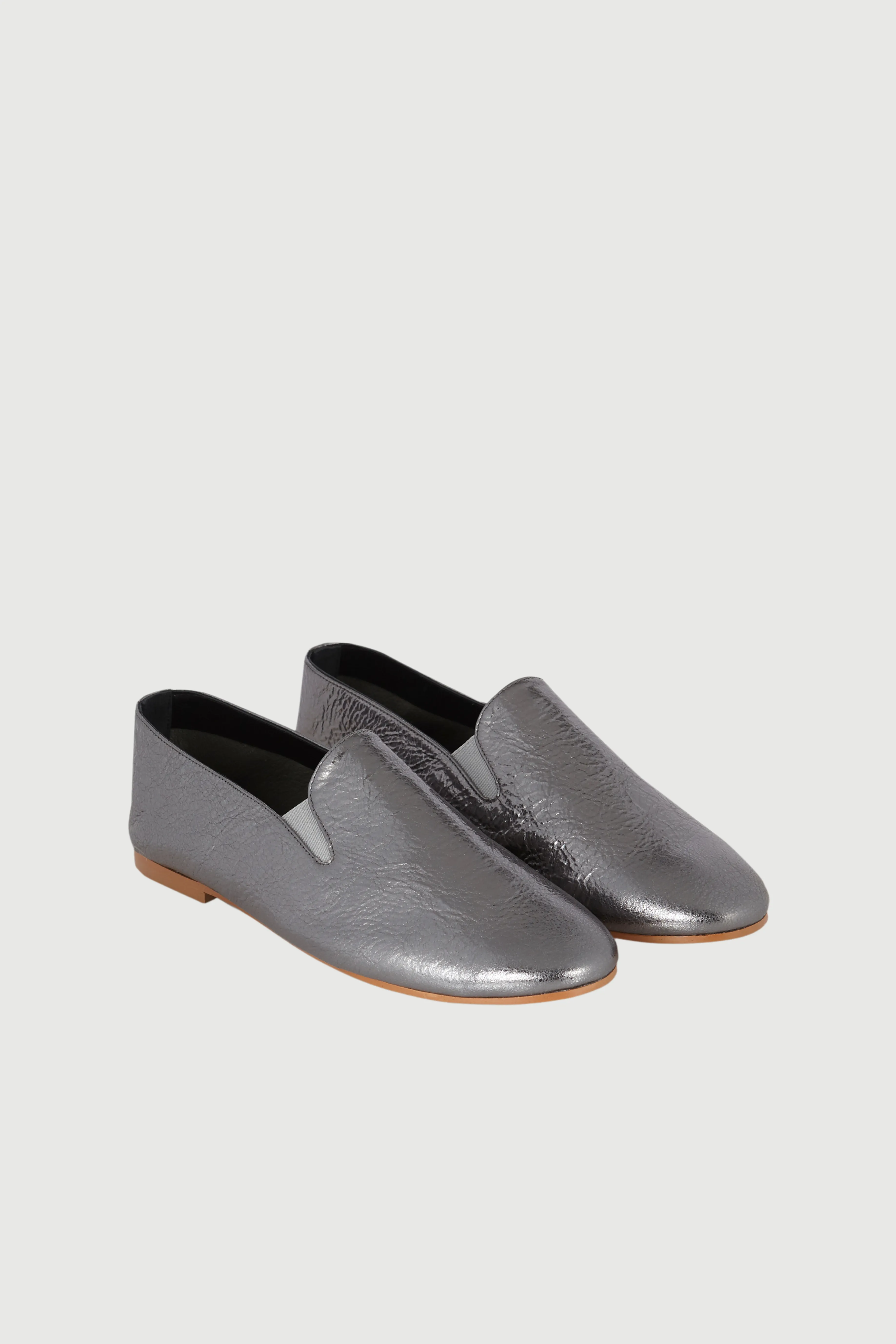 Sole True Cleo Loafers in Silver Leather
