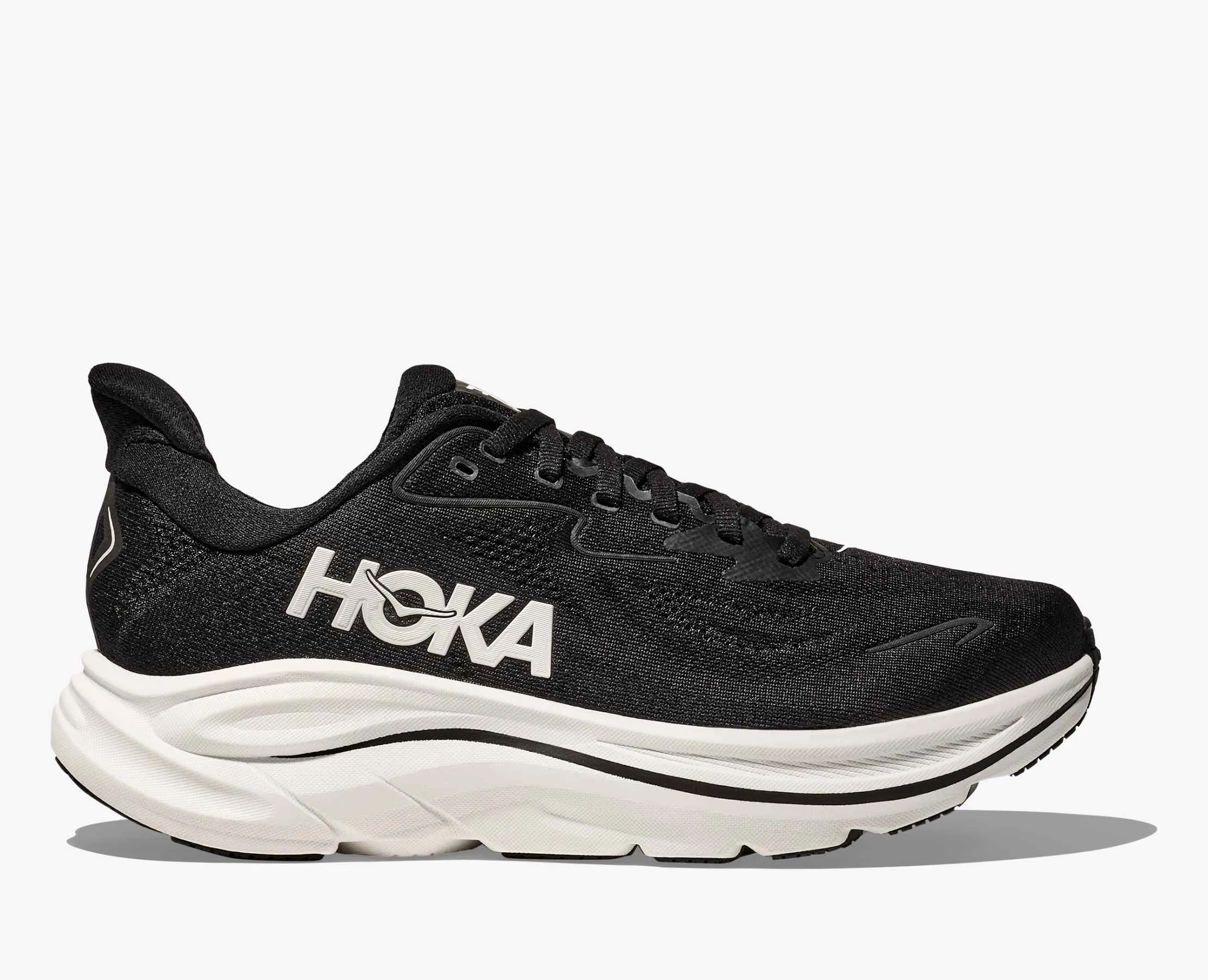 Street Mood Wide toe box HOKA ONE ONE CLIFTON 10 - BLACK & WHITE