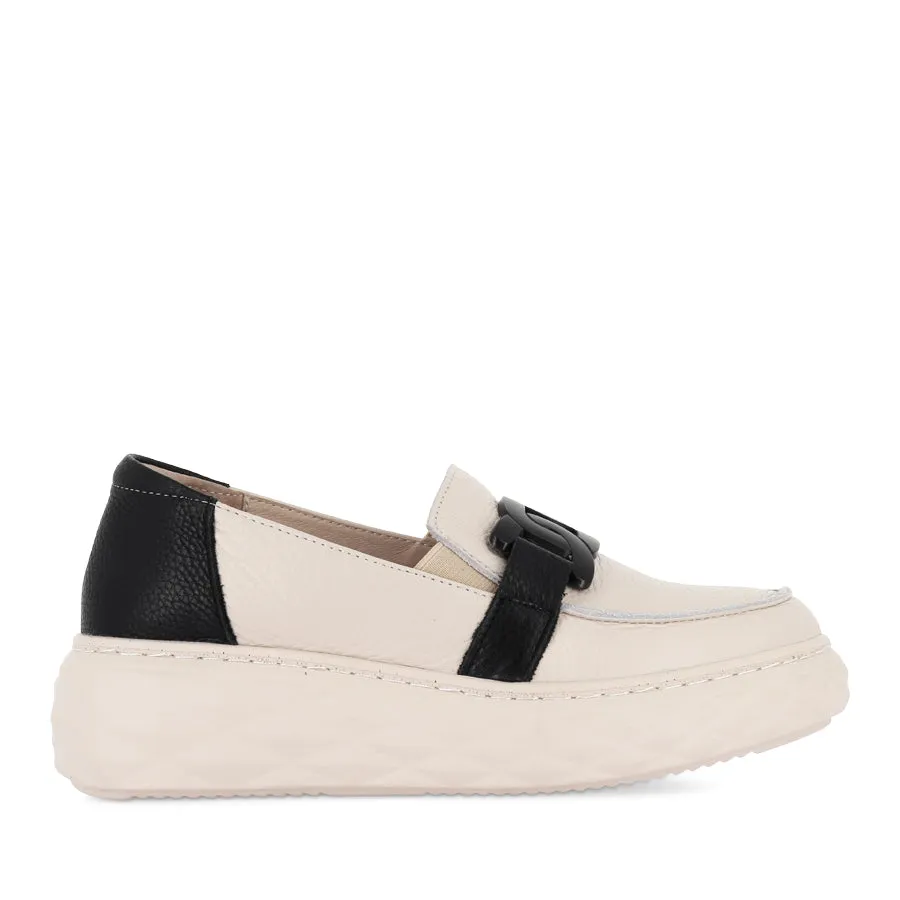 Wearable Everywhere JEMMA - BONE BLACK LEATHER