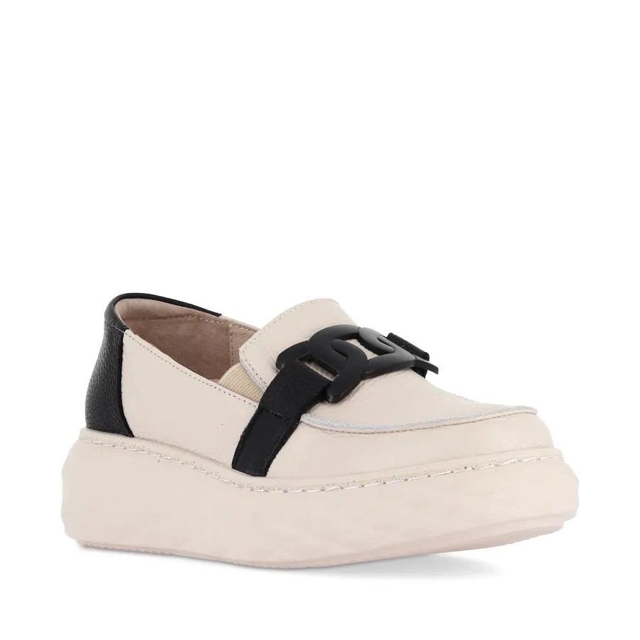 Old Bridge JEMMA - BONE BLACK LEATHER