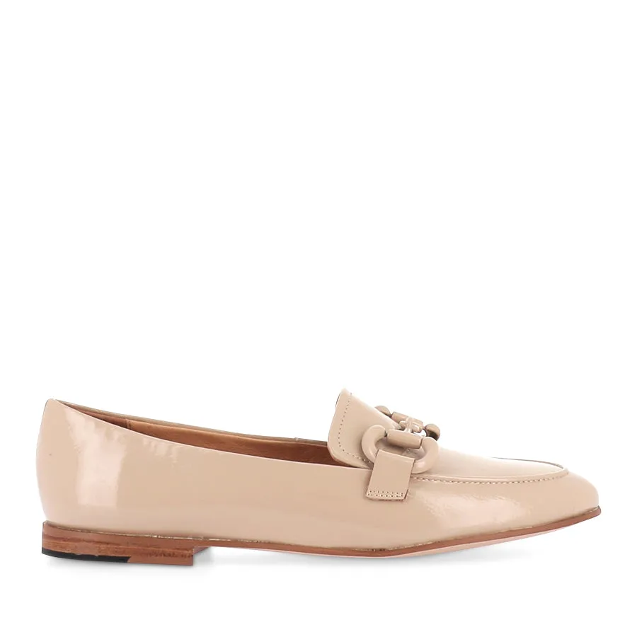 UTA - LATTE PATENT Cork Footbed Foot Clear