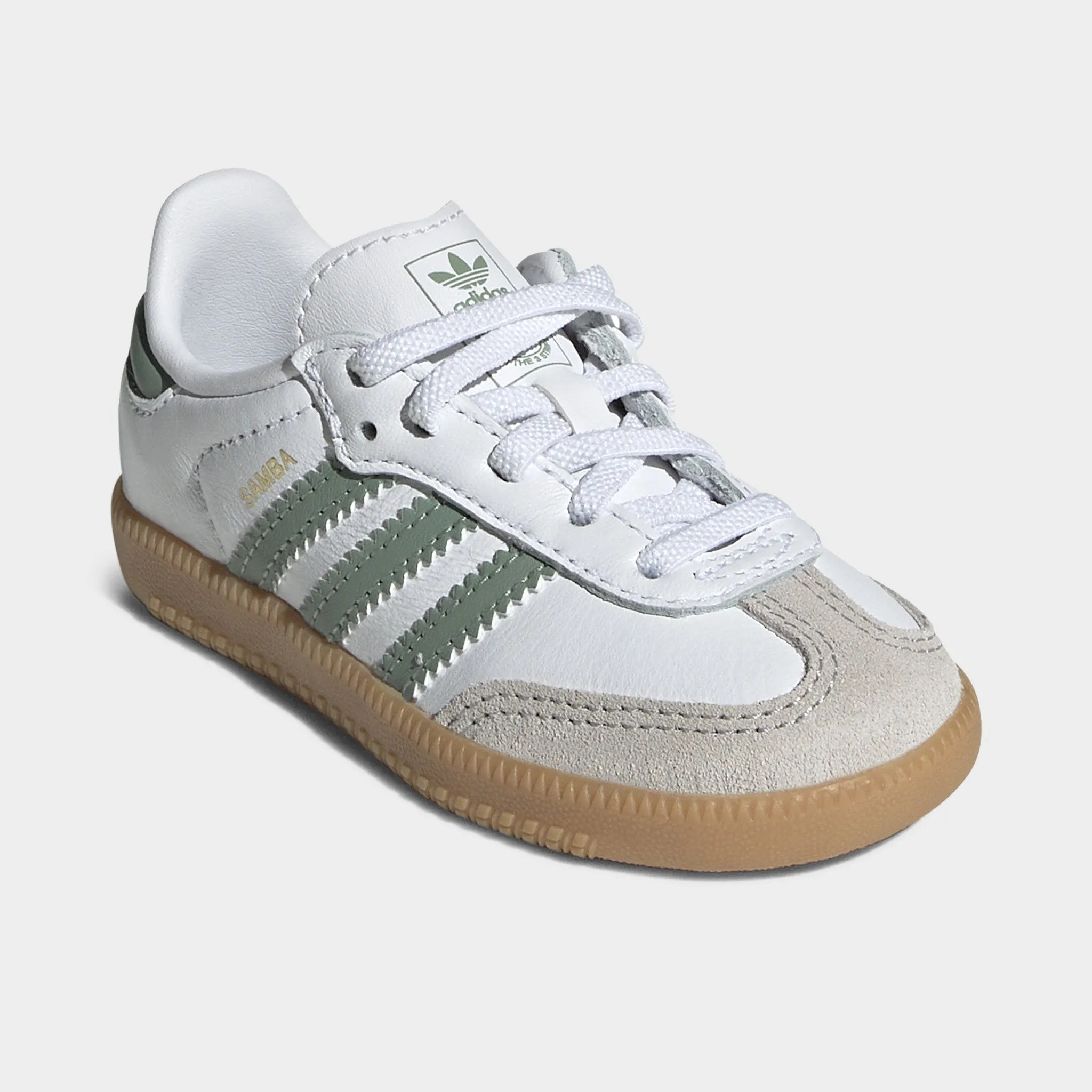 Recycled Polyester Fabric adidas Infants' Samba OG White / Silver Green - Gum