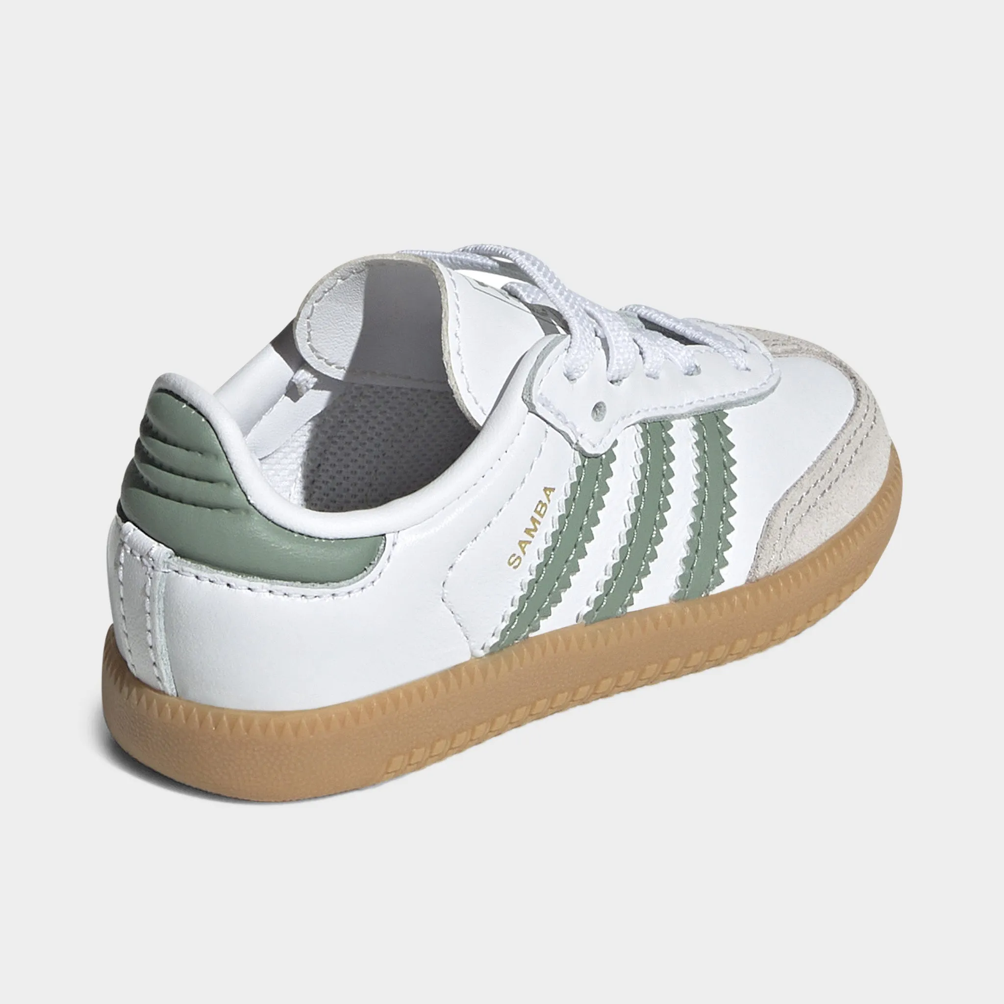 Impact Resistant Plate adidas Infants' Samba OG White / Silver Green - Gum