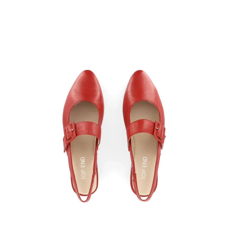 Step Free FLARIO - RED LEATHER