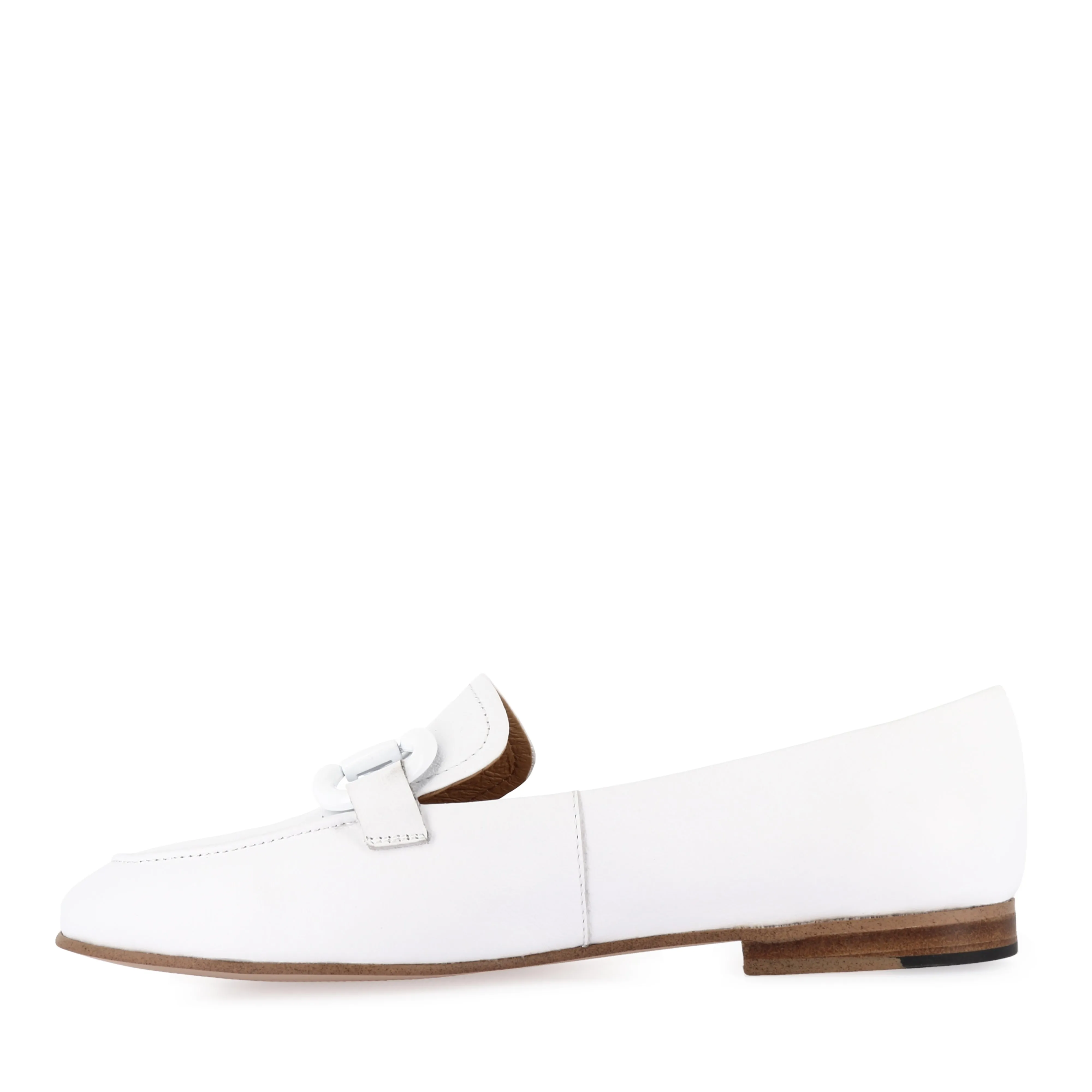 UTA - WHITE LEATHER Short Walk Heel Steady