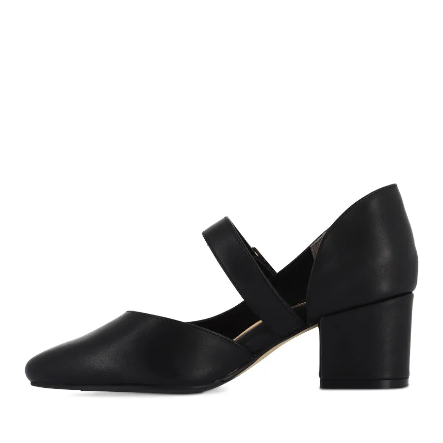 VAELIN XW - BLACK BLACK LEATHER Easygoing Comfort Mature Chic