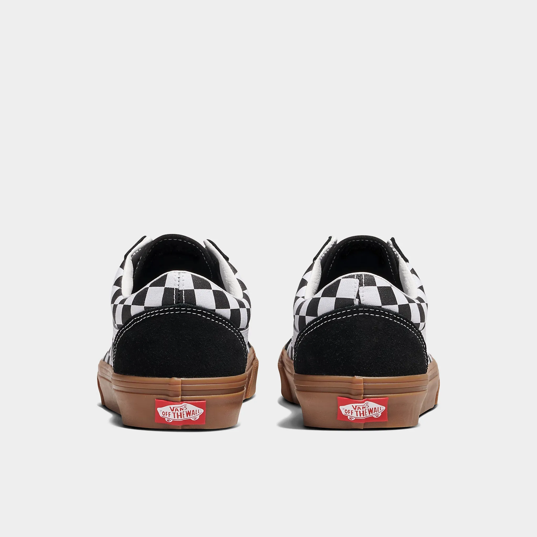 tempting stylish men's options Vans Old Skool Checker Black / White - Gum