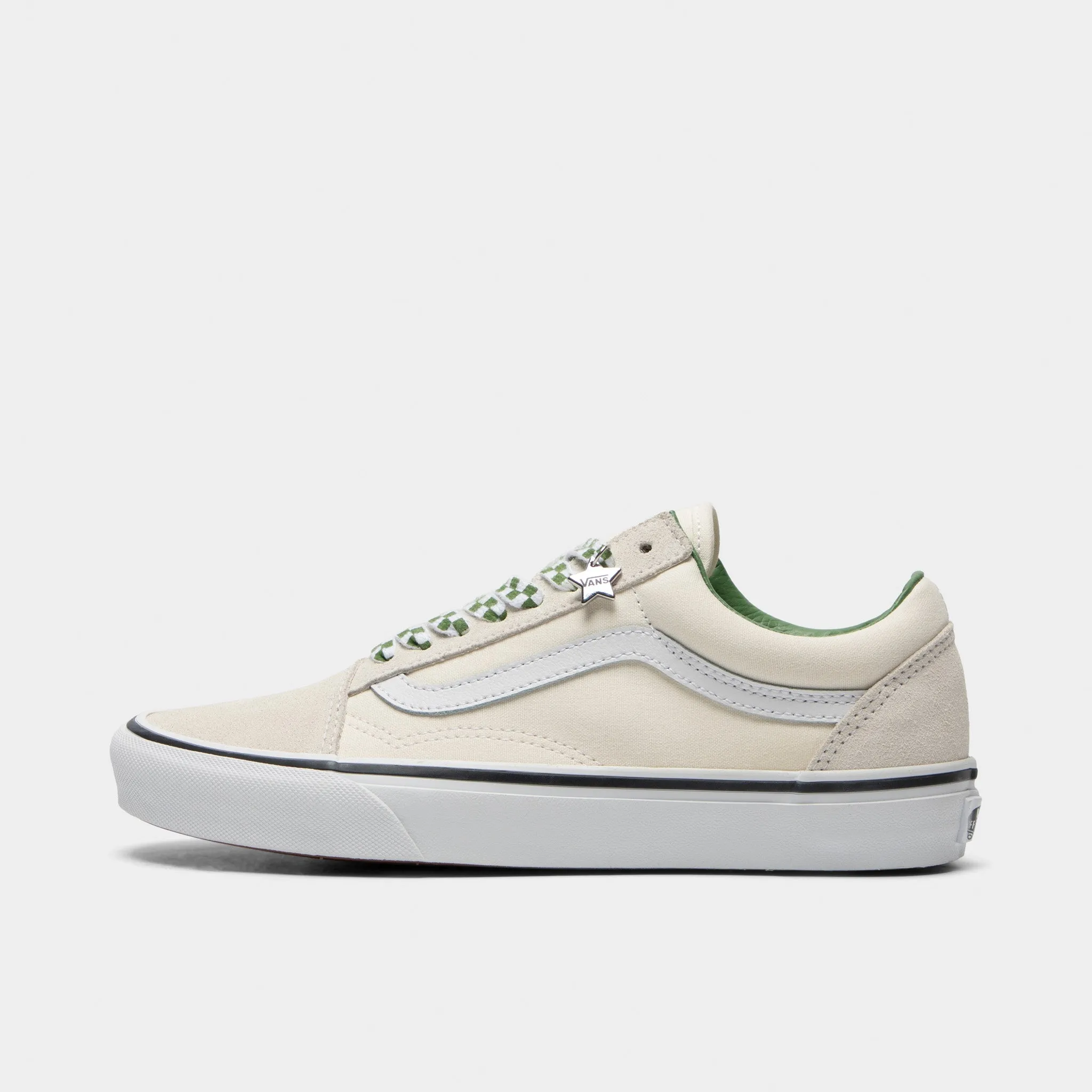 Elegant Piece Vans Old Skool Marshmallow / Green Charms
