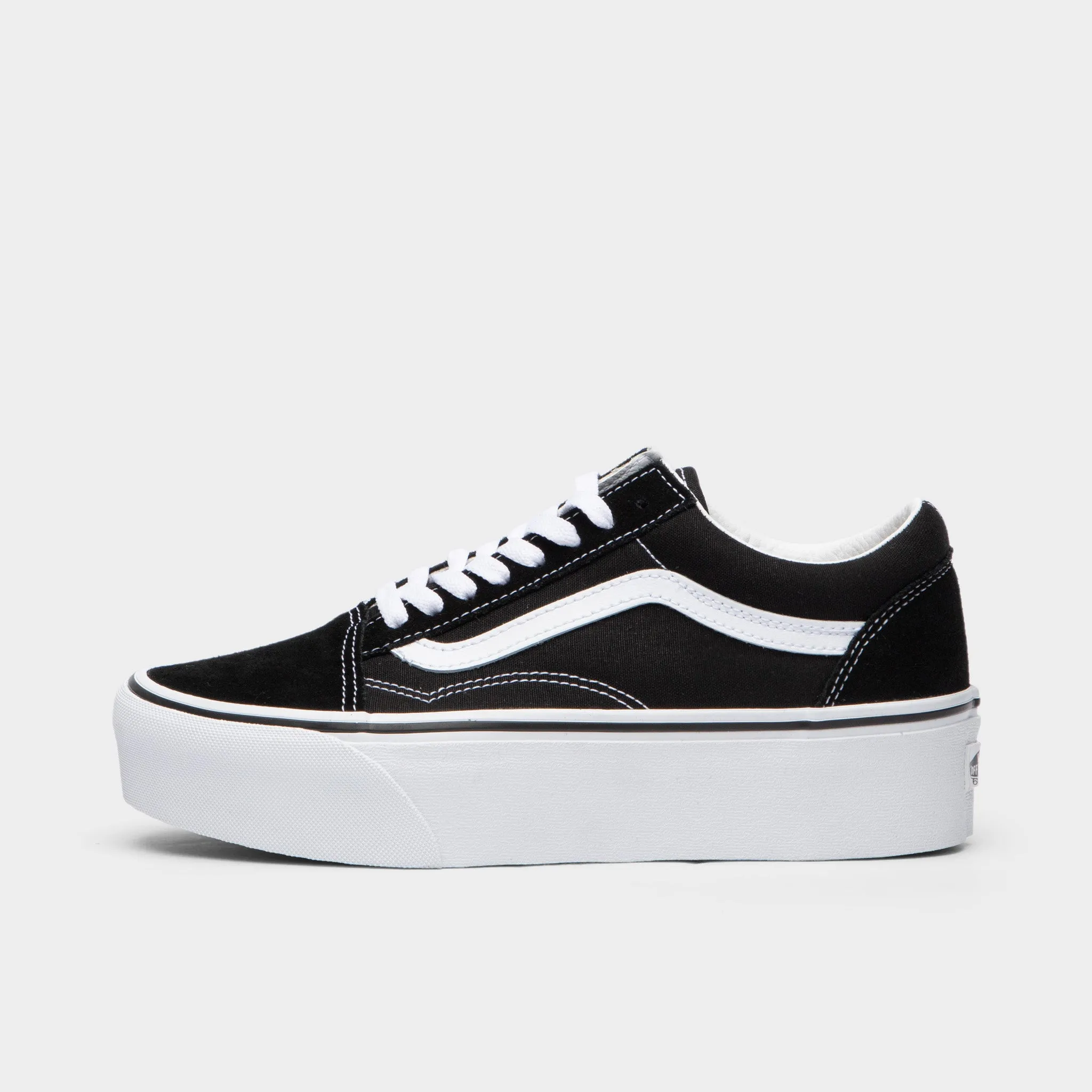 Vans Old Skool Stackform Suede / Canvas Black - True White High-performance ease