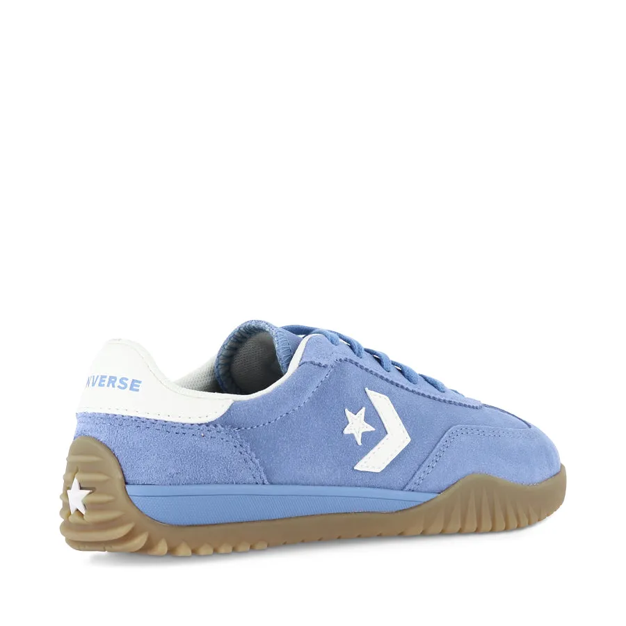 RUN STAR TRAINER LOW SUEDE - OPEN SKY/EGRET/LIGHT BROWN Slip Resistant Compound