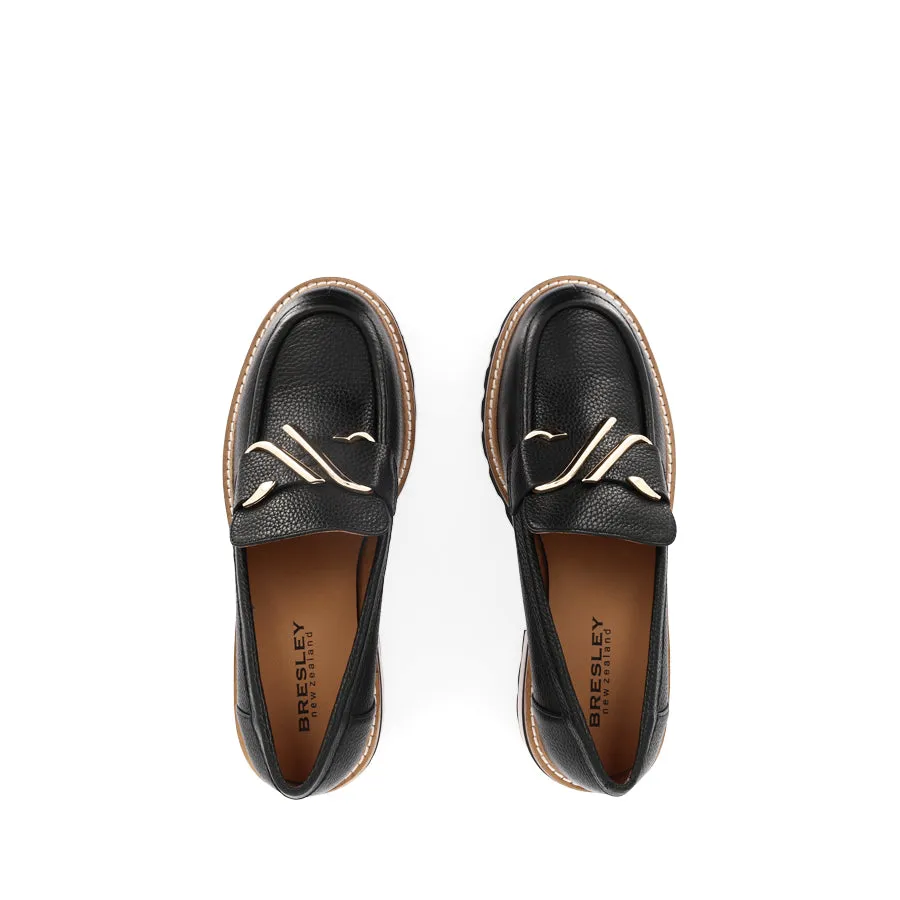 DYLAN - BLACK LEATHER Retro Style All Sure