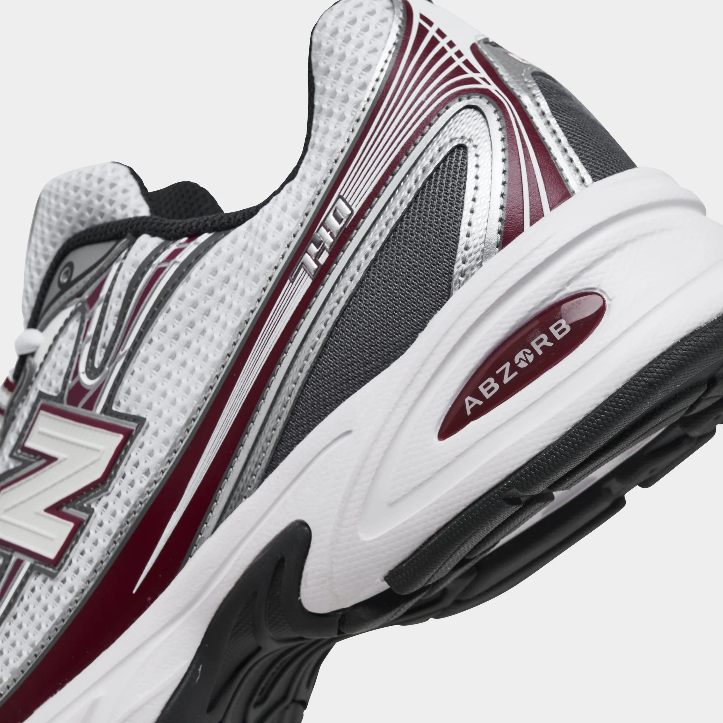 New Balance 740 Mercury Red / White Carbon Fiber Inlay
